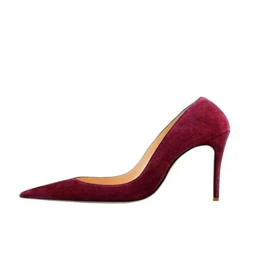 VCshoes Wine Red 12 Cm Extreme High Heels Pointed Toe Shallow Women Shoes Women Pumps Wedding Party Woman Shoes RM003