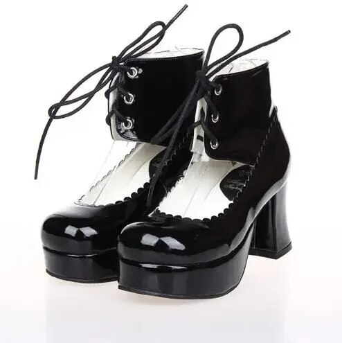 VCshoes Woman Mori Girl Lolita Cosplay Shoes Lady High Heels Pumps Women Princess Dress Party Platform Shoes 47