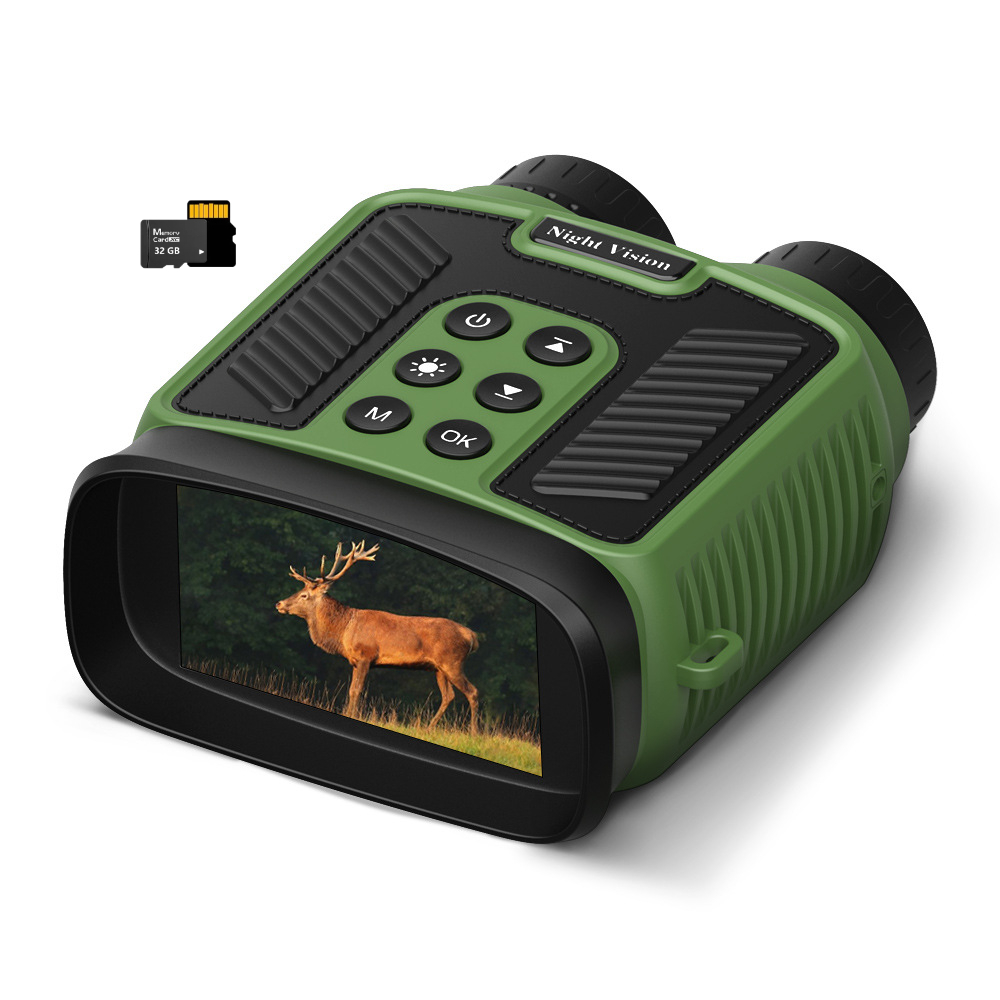 BekinTek Night Vision Binoculars 5000mAh Rechargeable Telescope NVG Infrared Goggles Full Dark Observing Scope 7x IR Adjustment 8x Digital Zoom 2.5K Video Playback 40M Photo 3 Inches Large HD Screen with 32G TF Card for Camping Hiking Surveillance 18