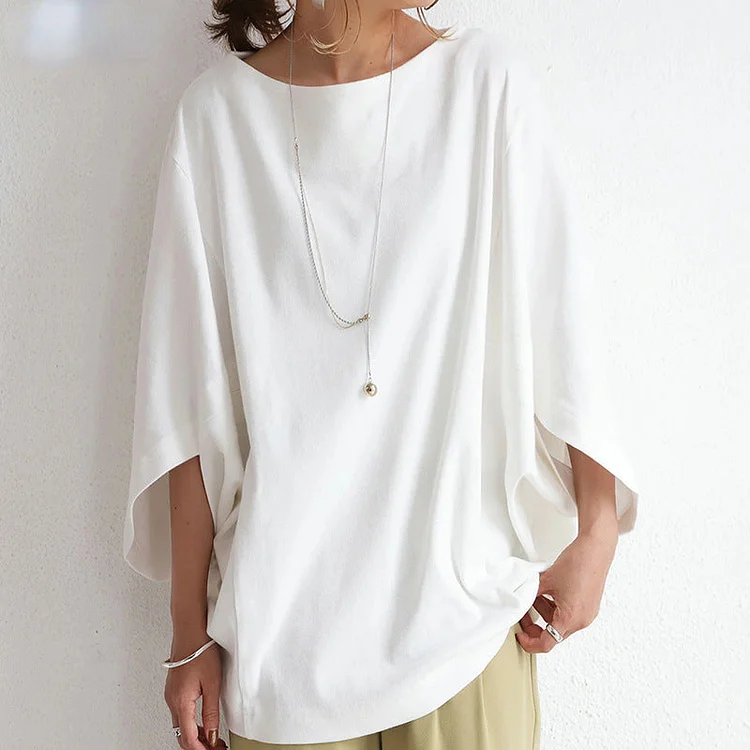 women's O-neck top petticoat oversized top socialshop