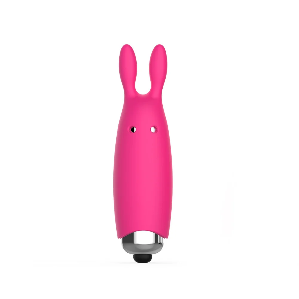 Silicone Mini Vibrating Stick Nipple Clitorial Stimulator - Rose Toy