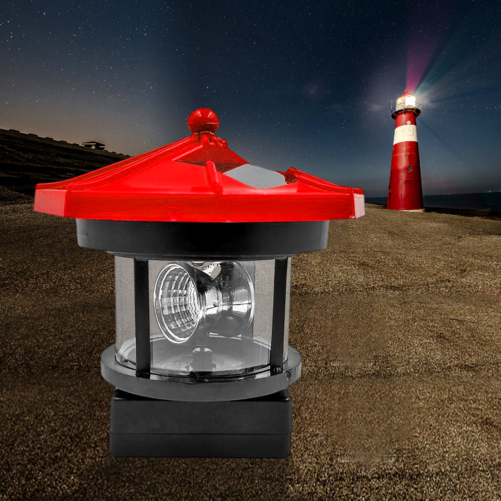 Lighthouse Solar LED Light Garden Outdoor Beacon Rotating Beam Lamp (Red, 501 Original
Lighthouse Solar LED Light Garden Outdoor Beacon Rotating Beam Lamp (Red, 501 Original