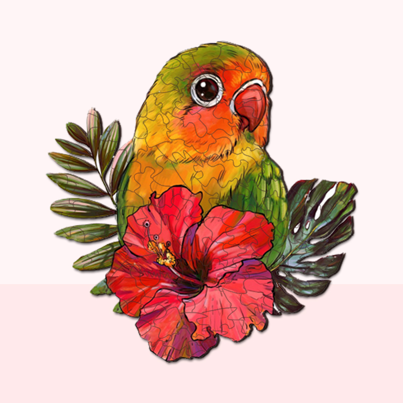 Wooden Jigsaw Puzzle 1000 Pieces, Beautiful Parrot