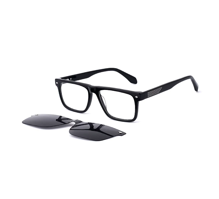 BMC1279 Stay trendy with magnetic clip-on designer sunglasses for all-day comfort
