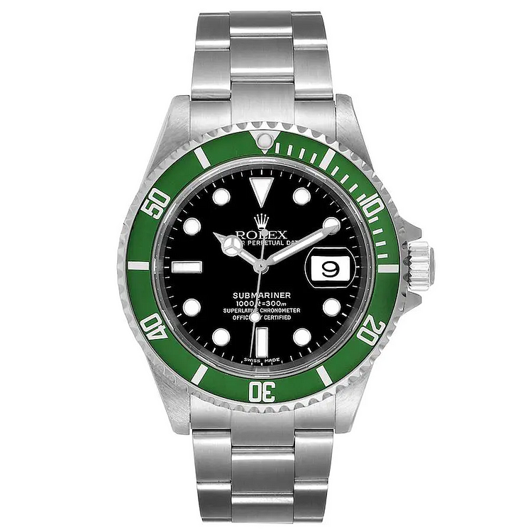 Rolex Submariner Hulk Bezel Steel Mens Watch 116610LV