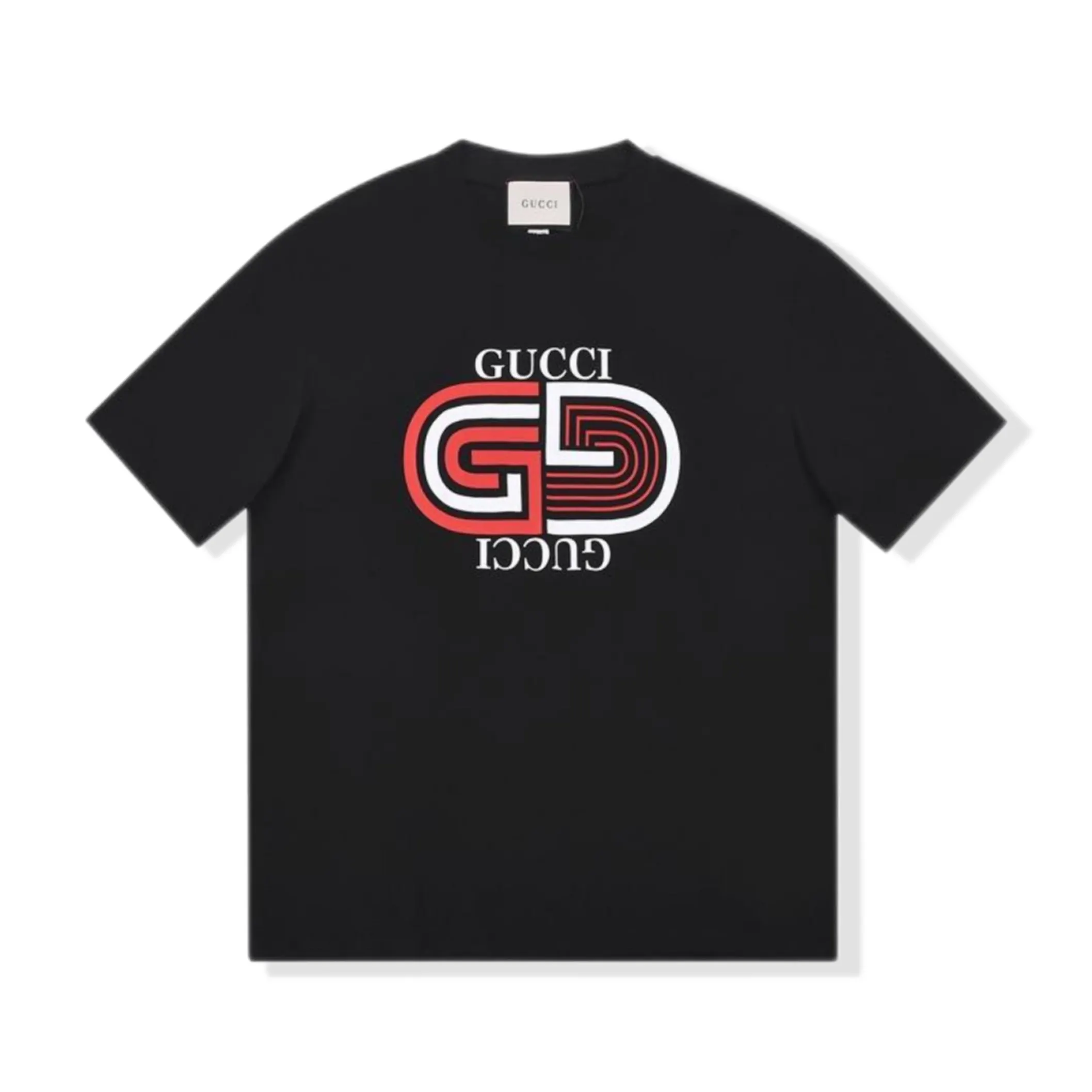 Geometric Logo Print T-Shirt - Front View