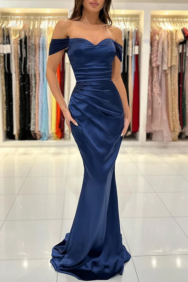 Miabel Off The Shoulder Mermaid Slim Prom Dress