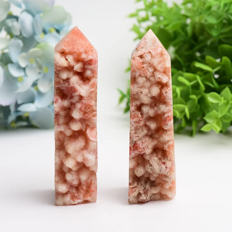 4.0"-6.0" Calcite Cluster Crystal Tower
