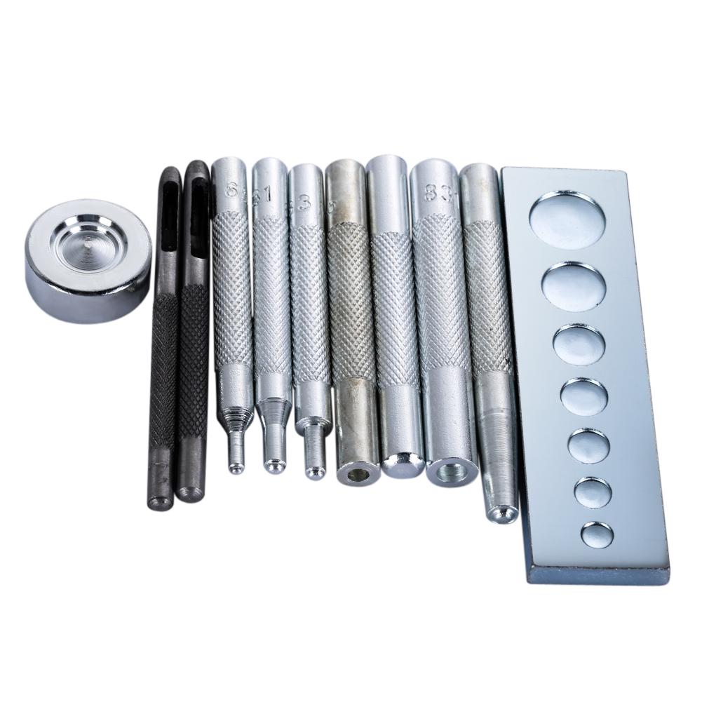 11pcs Die Punch Hole Snap Rivet Button Setter Base Kit For DIY Leather Tool, 501 Original
11pcs Die Punch Hole Snap Rivet Button Setter Base Kit For DIY Leather Tool, 501 Original