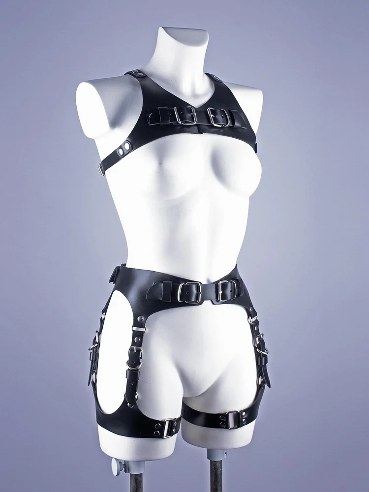 pornhint Pornhint Body harness, Harness for women, Leather harness, Chest harness, Thigh harness, bdsm harness, Lingerie harness, Thigh Garters, MATURE leather body harnesses for women