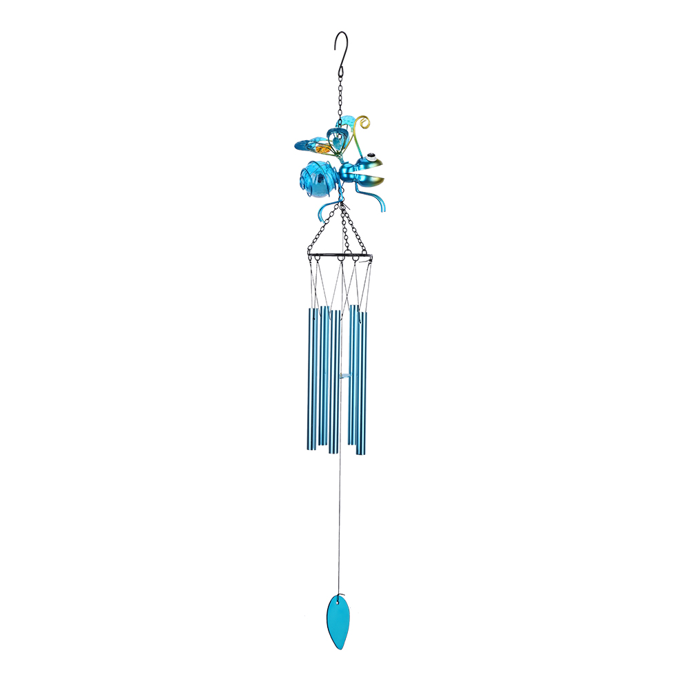 LED Solar Bee Wind Chime Lamp Metal Wrought Iron Hanging Light Garden Decor, Blue, 501 Original
LED Solar Bee Wind Chime Lamp Metal Wrought Iron Hanging Light Garden Decor, Blue, 501 Original