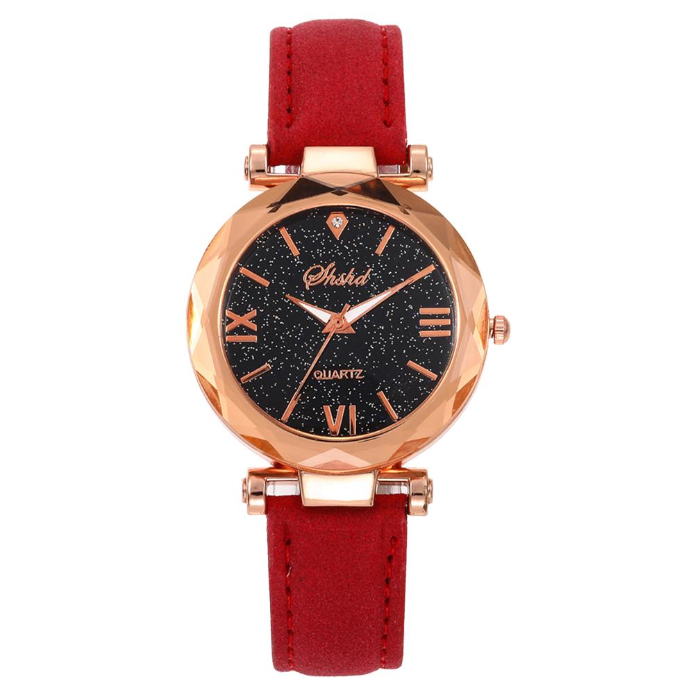 PU Leather Strap Quartz Watch Women Star Sky Round Dial Wristwatch Gift, Black, 501 Original
PU Leather Strap Quartz Watch Women Star Sky Round Dial Wristwatch Gift, Black, 501 Original
