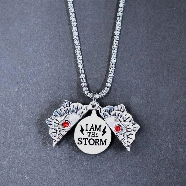 I am the Storm Skull Necklace