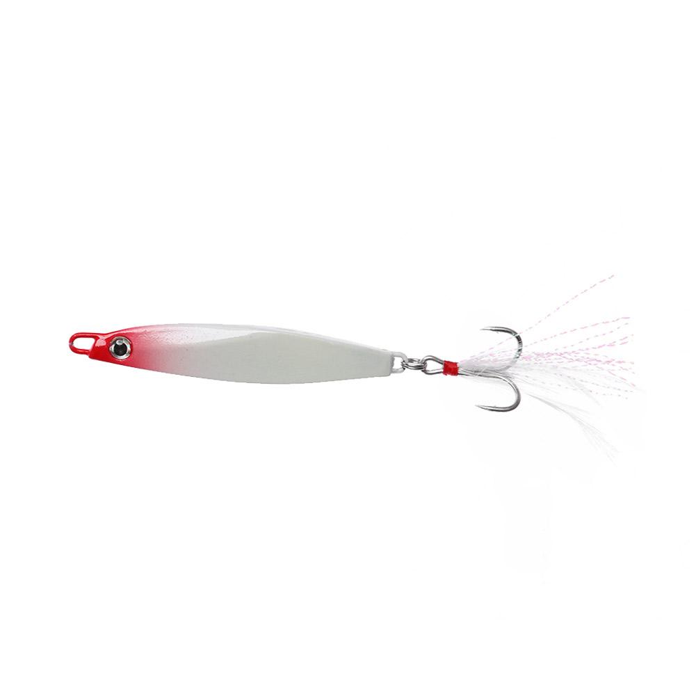 Lead Feather Hard Fishing Lure 30g Lifelike Wobblers False Bait with Hooks, White, 501 Original
Lead Feather Hard Fishing Lure 30g Lifelike Wobblers False Bait with Hooks, White, 501 Original