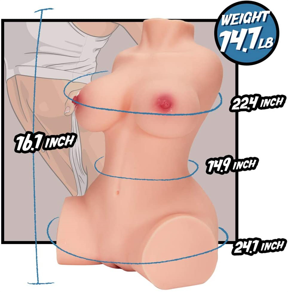 Subscriber Exclusive — Pearlsvibe 7.1/14.1lb Realistic Pocket Pussy Female Sex Dolls With Realistic Big Boobs Pussy Ass By Rose Toy