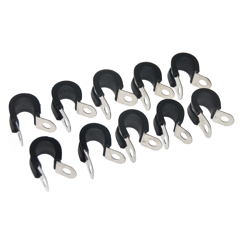 10pcs Stainless Steel P Clips Rubber Cushioned Pipe Tube Cable Clamp 12mm, 501 Original
10pcs Stainless Steel P Clips Rubber Cushioned Pipe Tube Cable Clamp 12mm, 501 Original