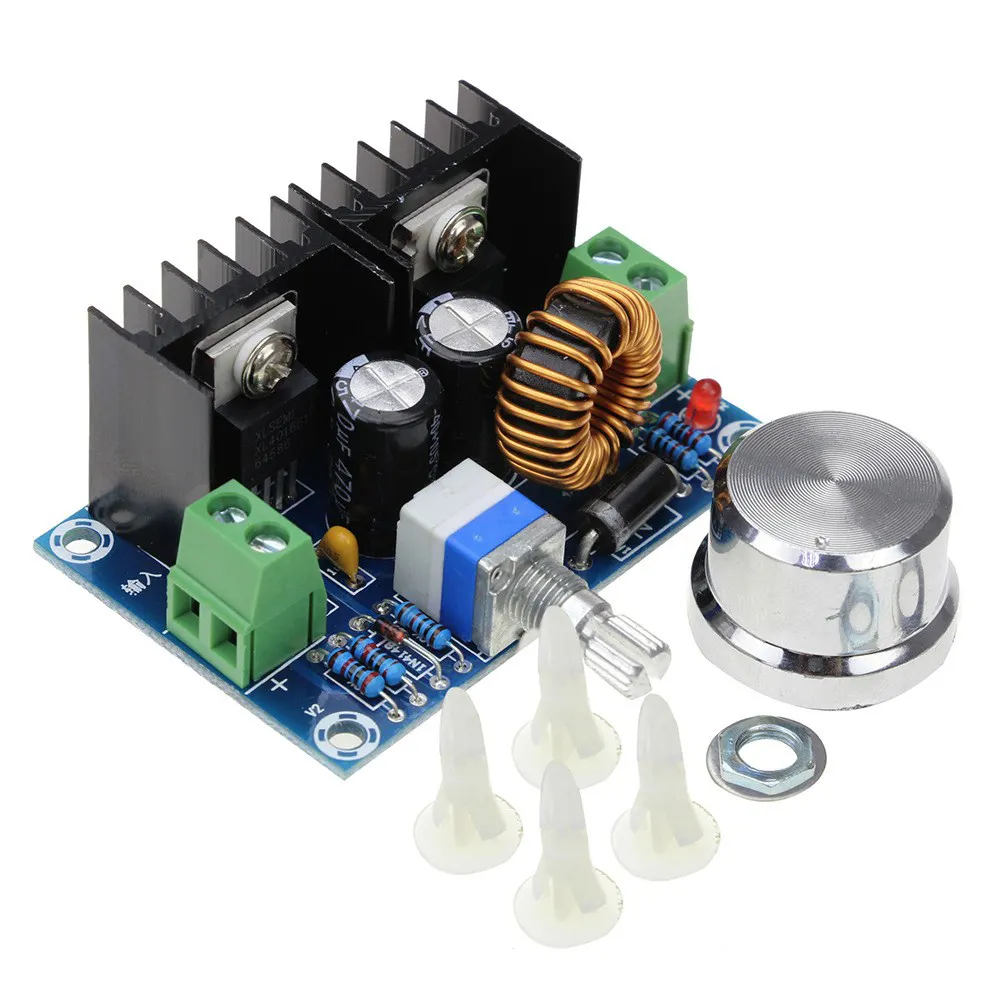 XL4016 8A DC Step-Down Converter Module High Power DC Voltage Regulator XH-M401 Step Down Power Supply Module