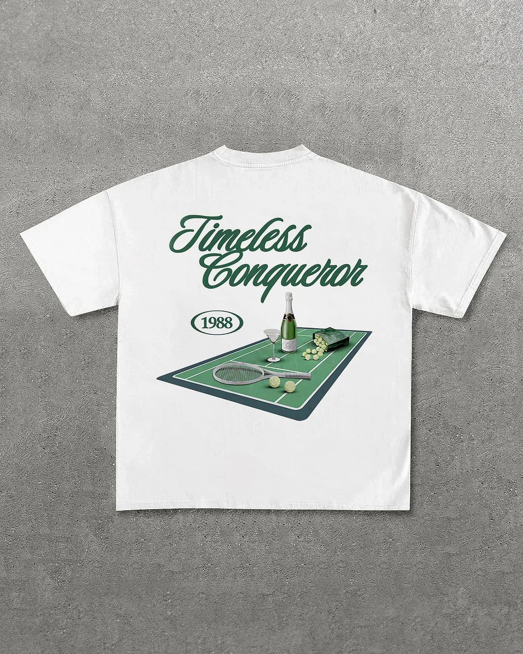 Timeless Conqueror Printed Men's Oversized T-shirts - Devcarry