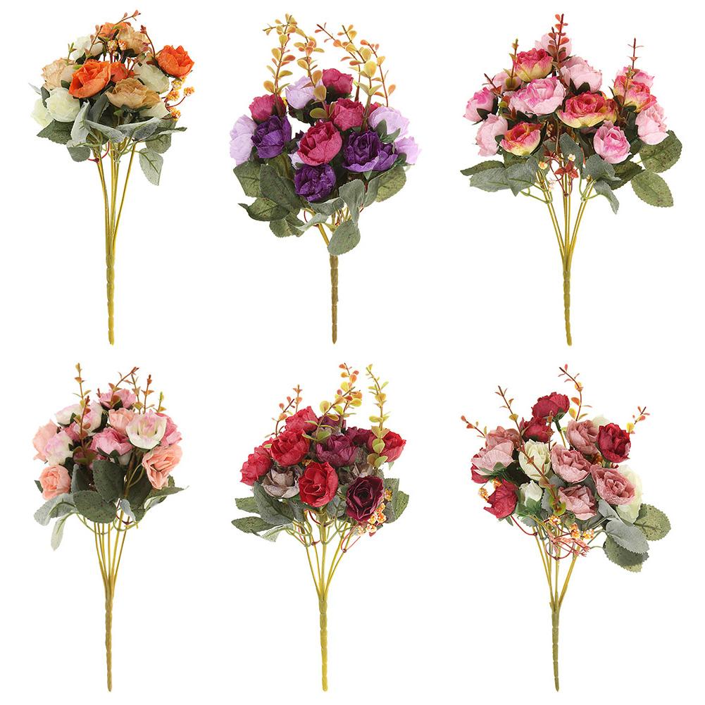 21 Heads/Bouquet Silk Rose Artificial Flower Bouquet Fake Dried Flowers, 501 Original
21 Heads/Bouquet Silk Rose Artificial Flower Bouquet Fake Dried Flowers, 501 Original