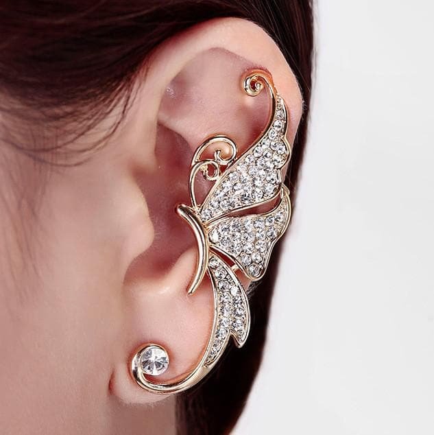 Diamond Butterfly Ear Cuff SP179293