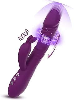 pornhint Pornhint Thrusting Rabbit Vibrator for Women ZRCOHU Vibrator 10x10 Patterns Rechargeable Adult Sex Toys