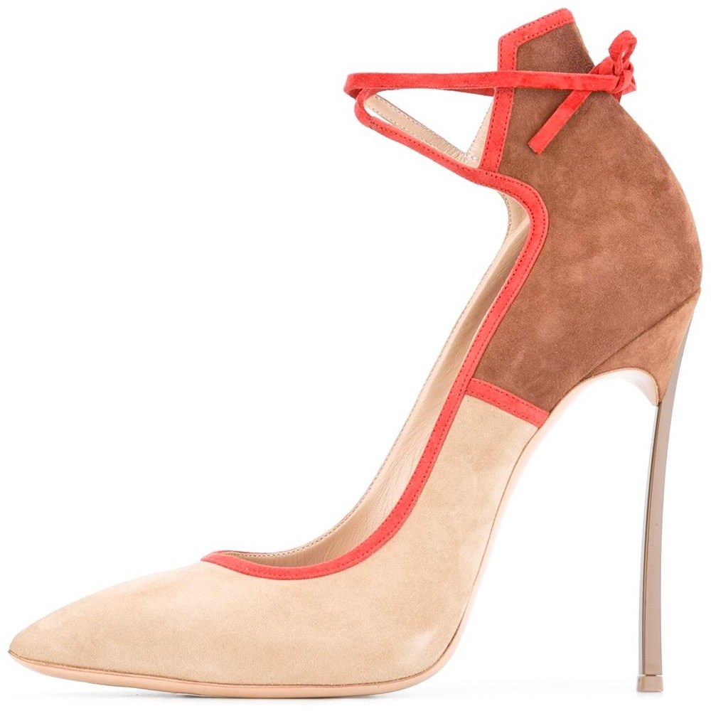 khaki-and-brown-suede-ankle-strap-heels-pointy-toe-stiletto-heel-pumps