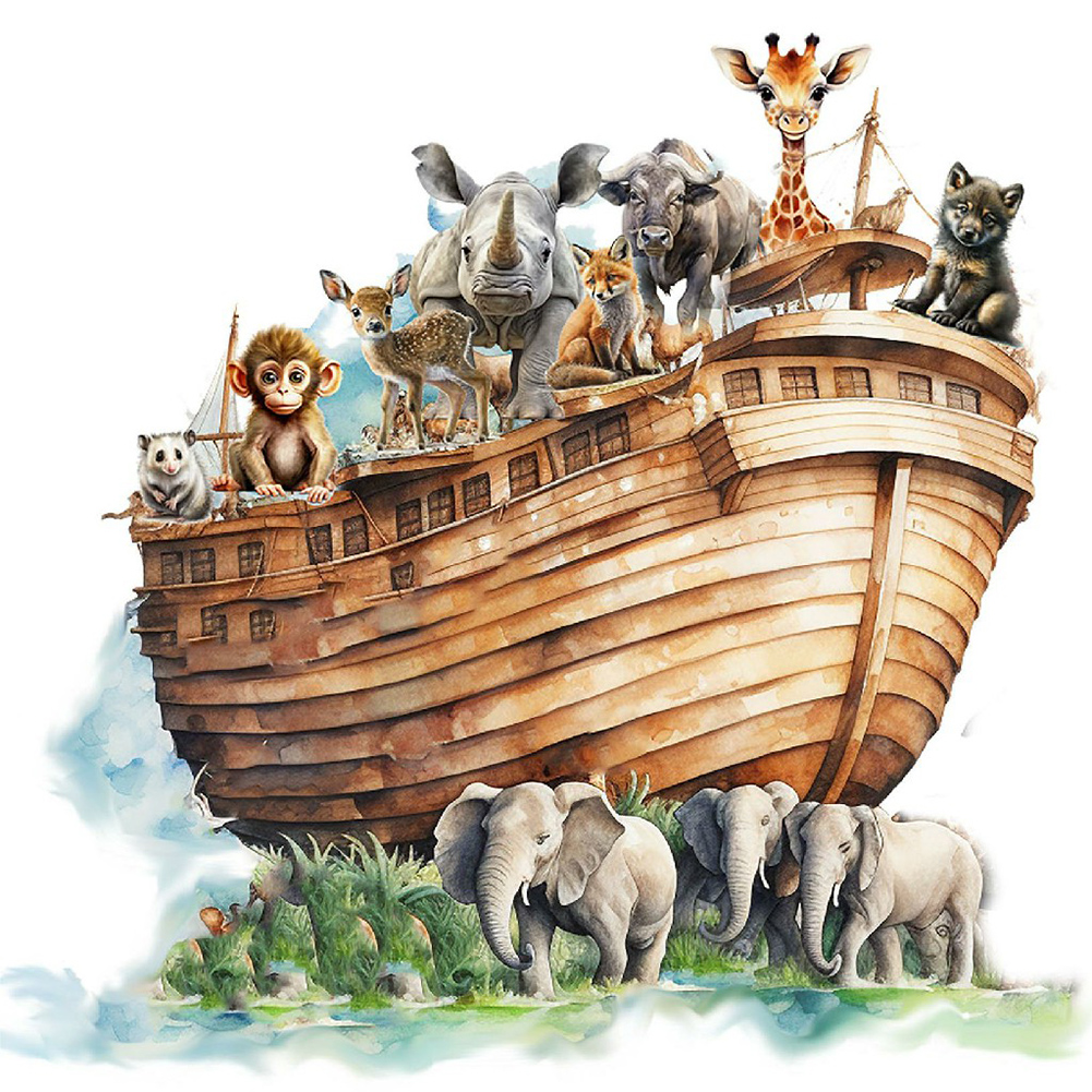 Noahs Ark And Animals Diamond Painting 