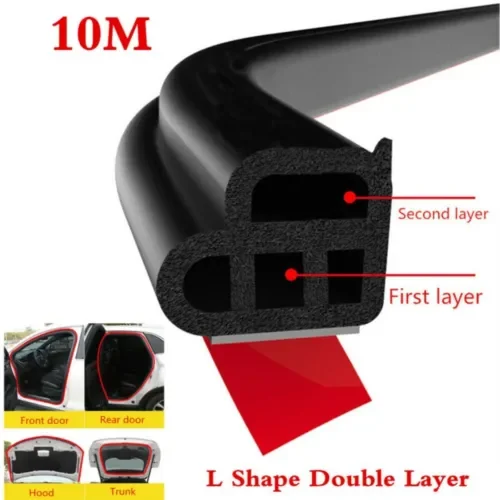 Dronehint 10M Double Layer Seal Strip,Car Door Trunk Weather-Strip Edge Moulding Parts (For: GMC) Parts