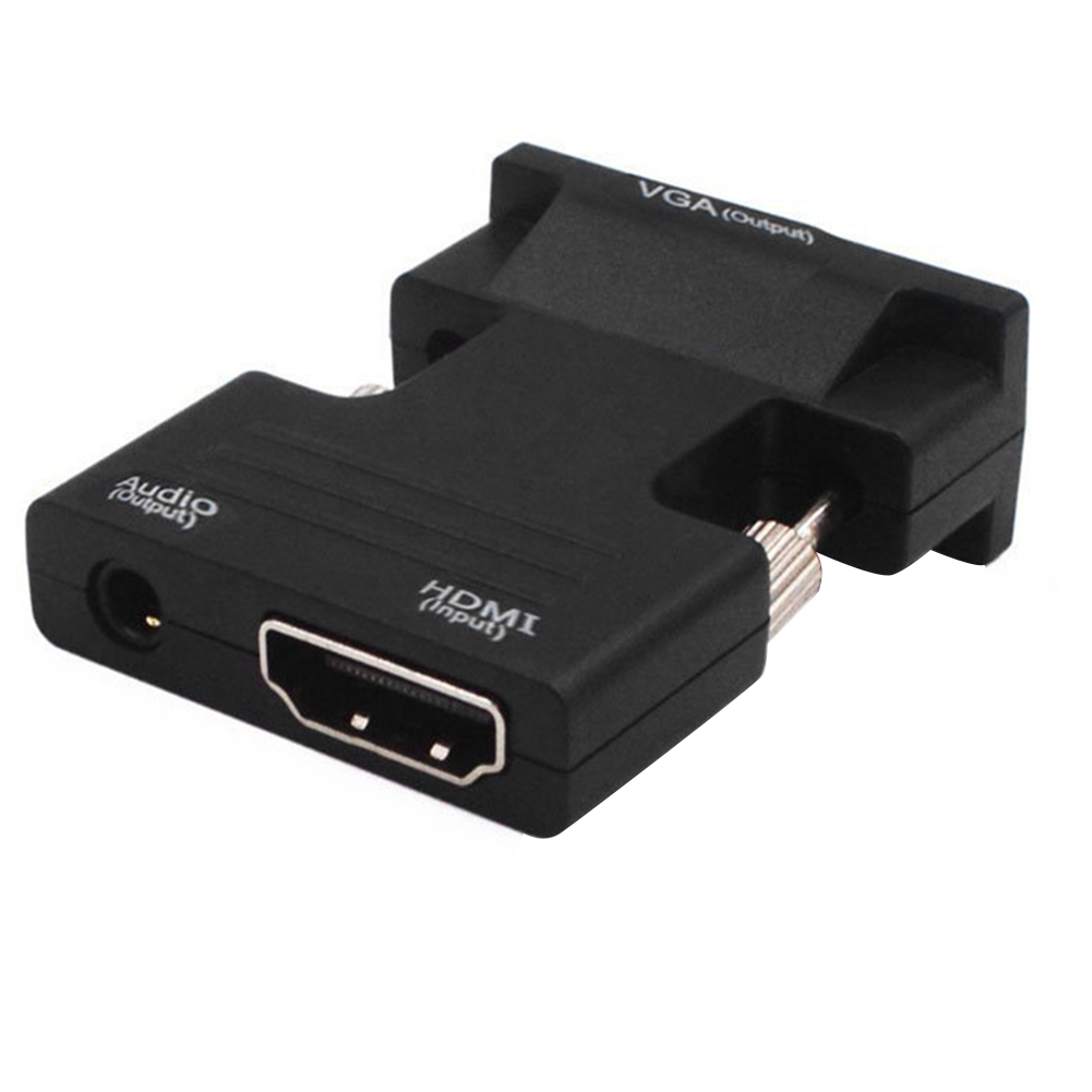 HD 1080P HDMI to VGA Adapter Digital to Analog Audio Video Converter for PC, 501 Original
HD 1080P HDMI to VGA Adapter Digital to Analog Audio Video Converter for PC, 501 Original