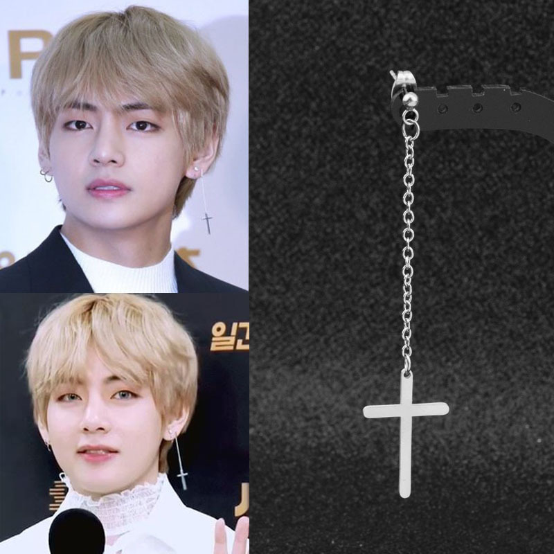 Bts deals cross earrings