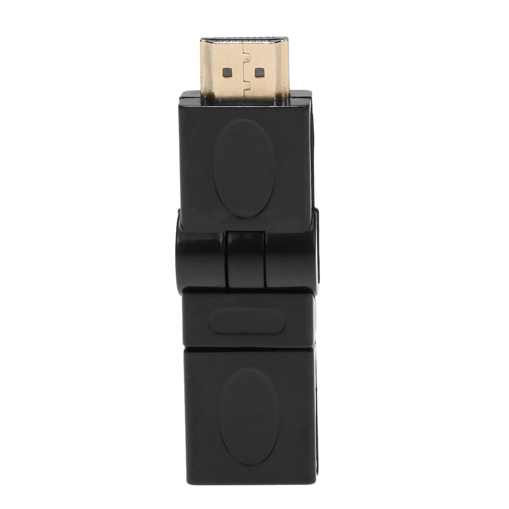360 Degree Free Rotation HDMI-compatible Male to HDMI-compatible Female Adapter Cable Connector, 501 Original
360 Degree Free Rotation HDMI-compatible Male to HDMI-compatible Female Adapter Cable Connector, 501 Original