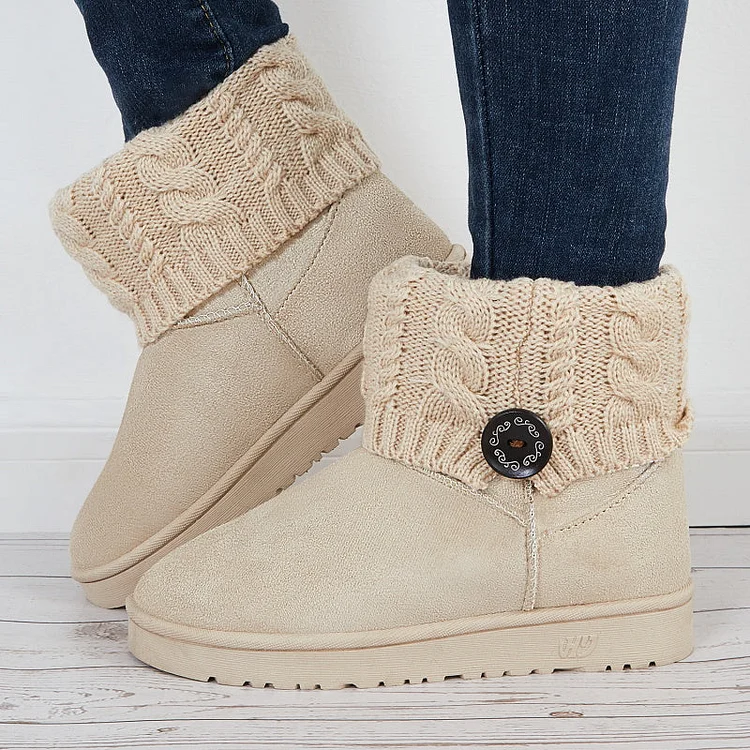 Women's Winter Faux Fur Lined Warm Snow Ankle Boots shopify Stunahome.com