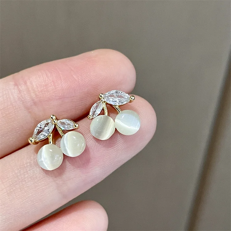 Fashion Opal Cherry Earrings