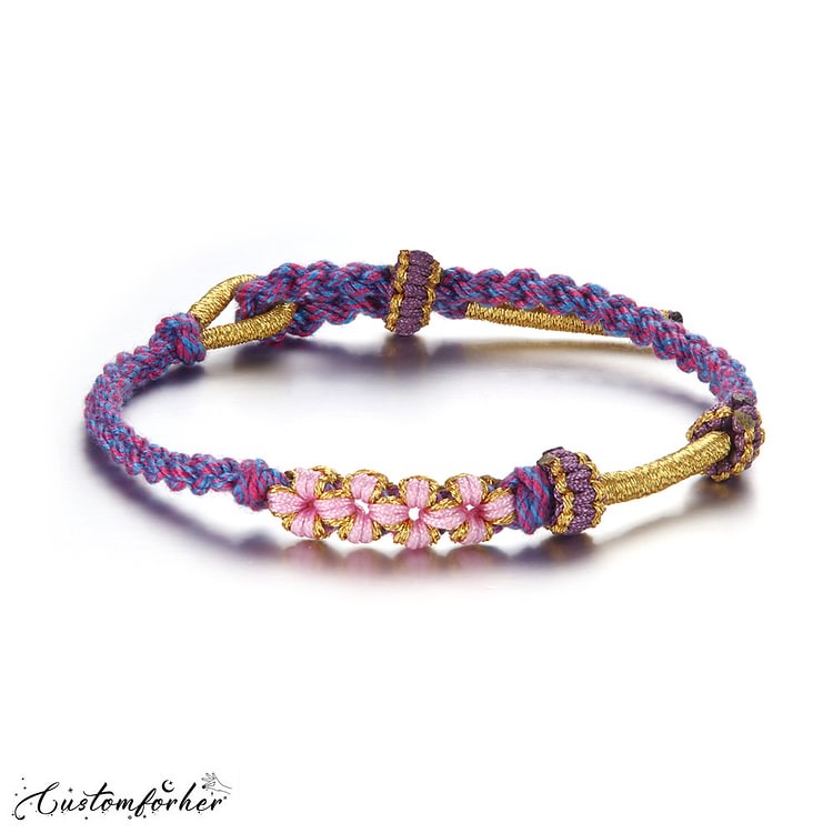 To My Daughter "a Link That Can Never Be Undone" Cherry Knot Bracelet
