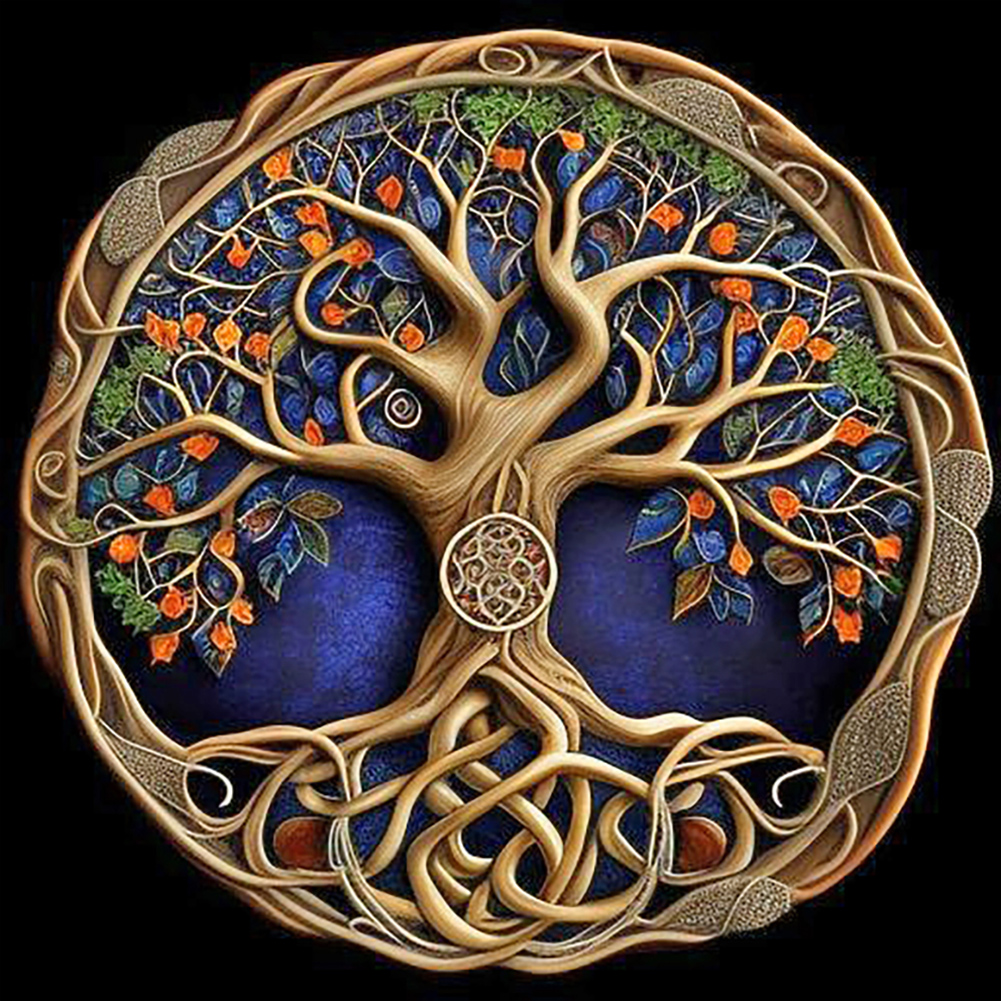 Celtic Tree of Life Paint with Diamonds