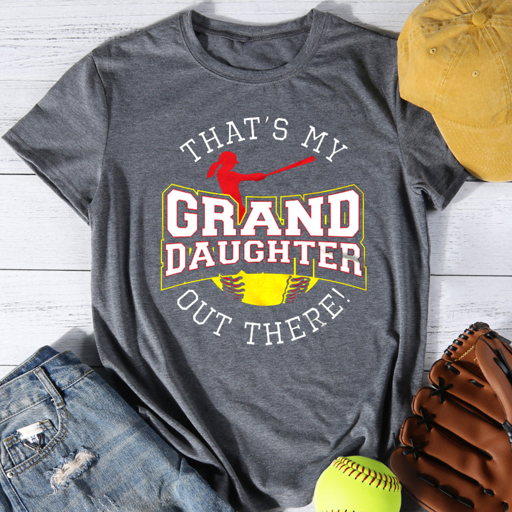 That's My Granddaughter Out There Softball T-shirt Tee -013372-Guru-buzz