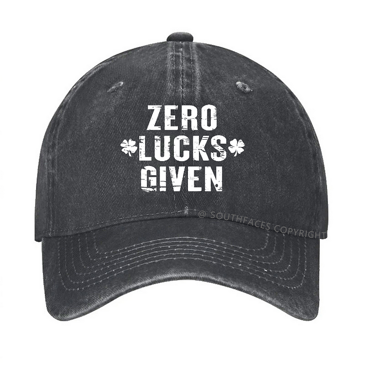 Zero Lucks Given Funny St. Patrick's Day Hat
