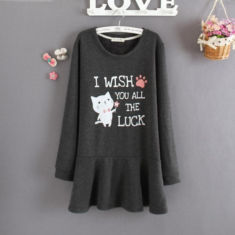 Lovely Kitty Fleece Bottoming Dress SP154292