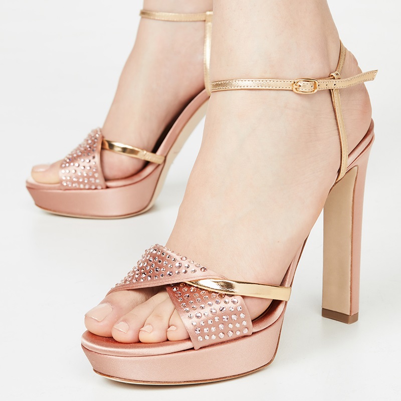 Obsidian Rose Heeled Sandals main image 0