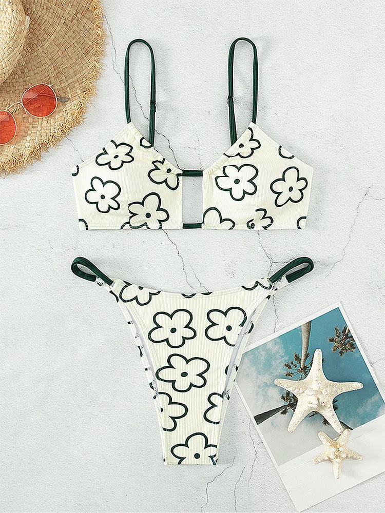 Sexy Floral Beach Bikini