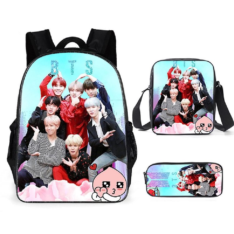 BTS Bag Laptop Backpack 3 Packs