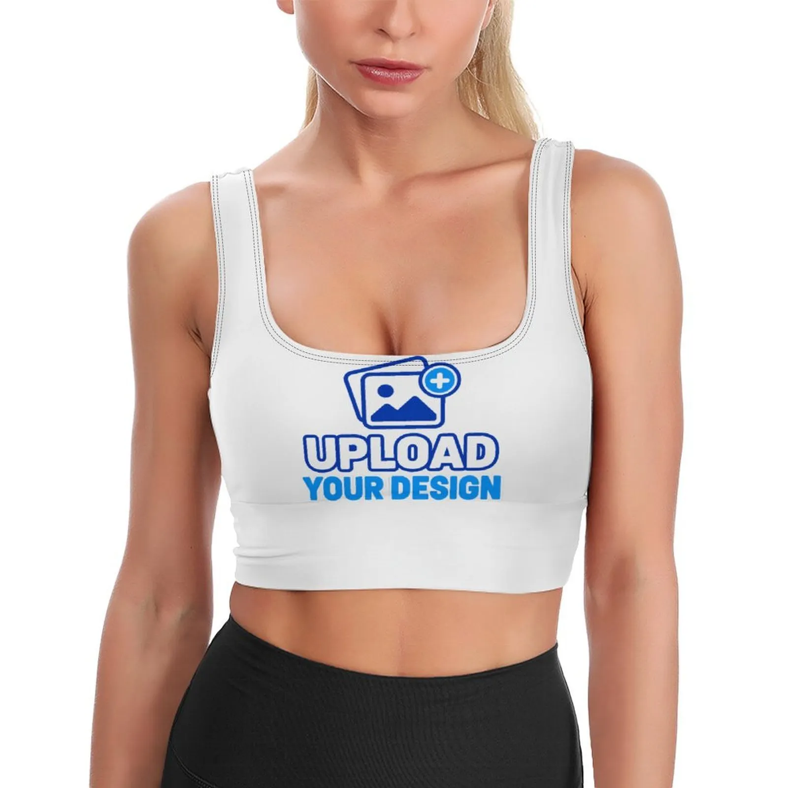 Padded Racerback Yoga Tank – personalized print product image