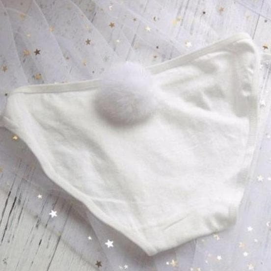 Side Tie Close Panties Cute Rabbit Tail Underwear SP098
