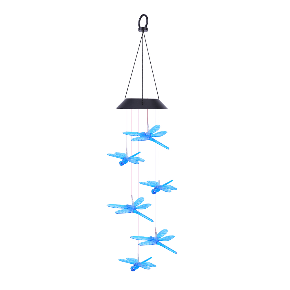 Dragonfly LED Solar Wind Chimes Light Color Change Yard Decor Windbell Lamp, Blue, 501 Original
Dragonfly LED Solar Wind Chimes Light Color Change Yard Decor Windbell Lamp, Blue, 501 Original