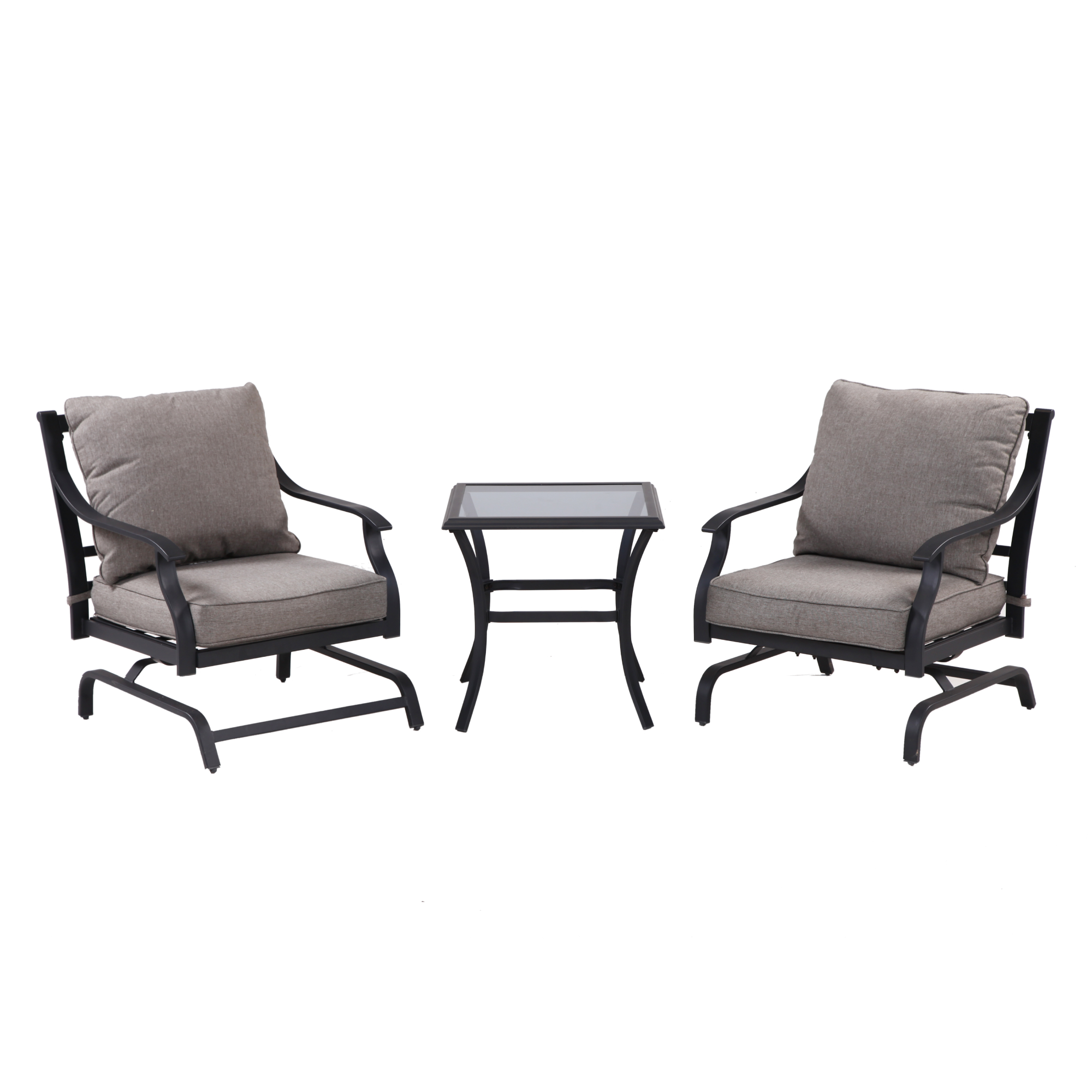 GRAND PATIO 3Piece Furniture Seating Motion Chairs Set Outdoor Bistro