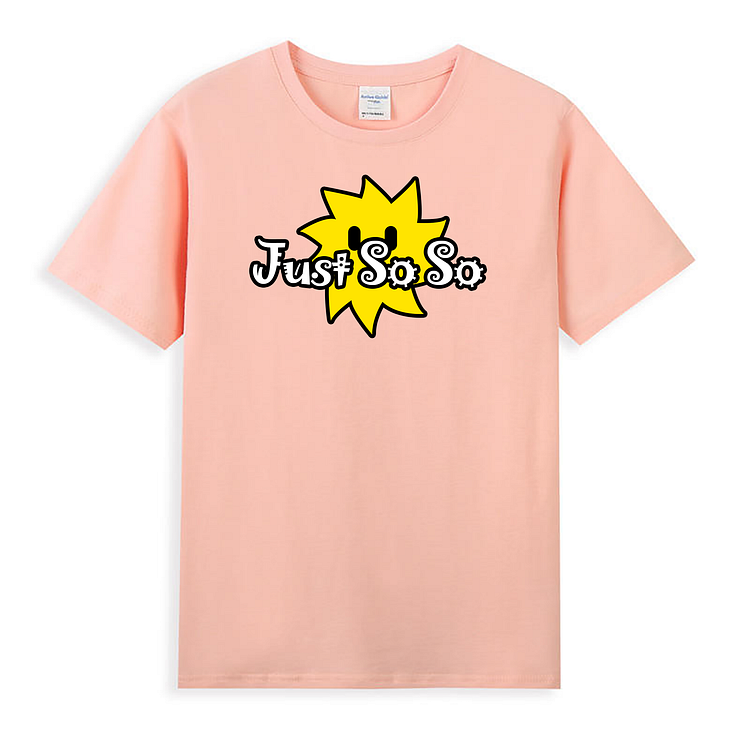 Unisex Just Soso Shirts Sun Ball Light Pink