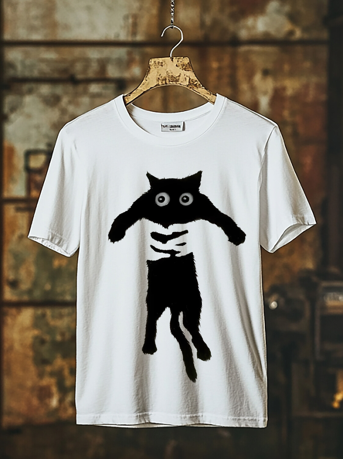 国内で当店のみ CFIERCE - Black Cat Is Waitng Unisex TOP korsina