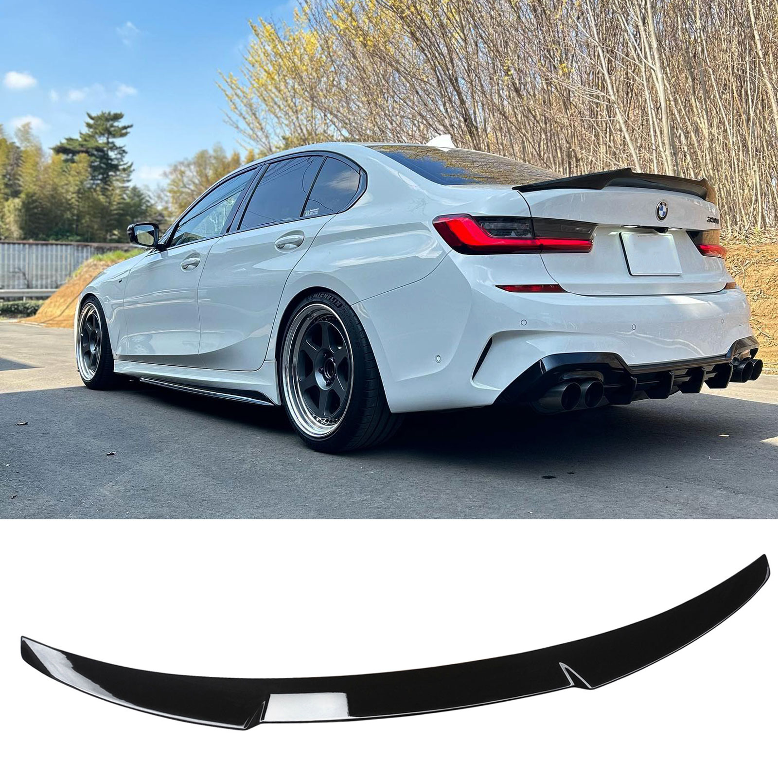 Rear Trunk Spoiler Wing For BMW 3-Series G20 330i M340i G80 M3