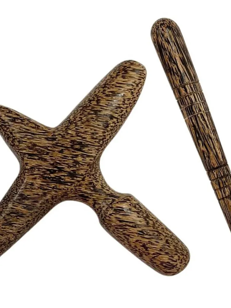 pornhint Pornhint Palm Wood Reflexology Massage Tool Set: Acupressure Trigger Point Therapy bullet vibrators