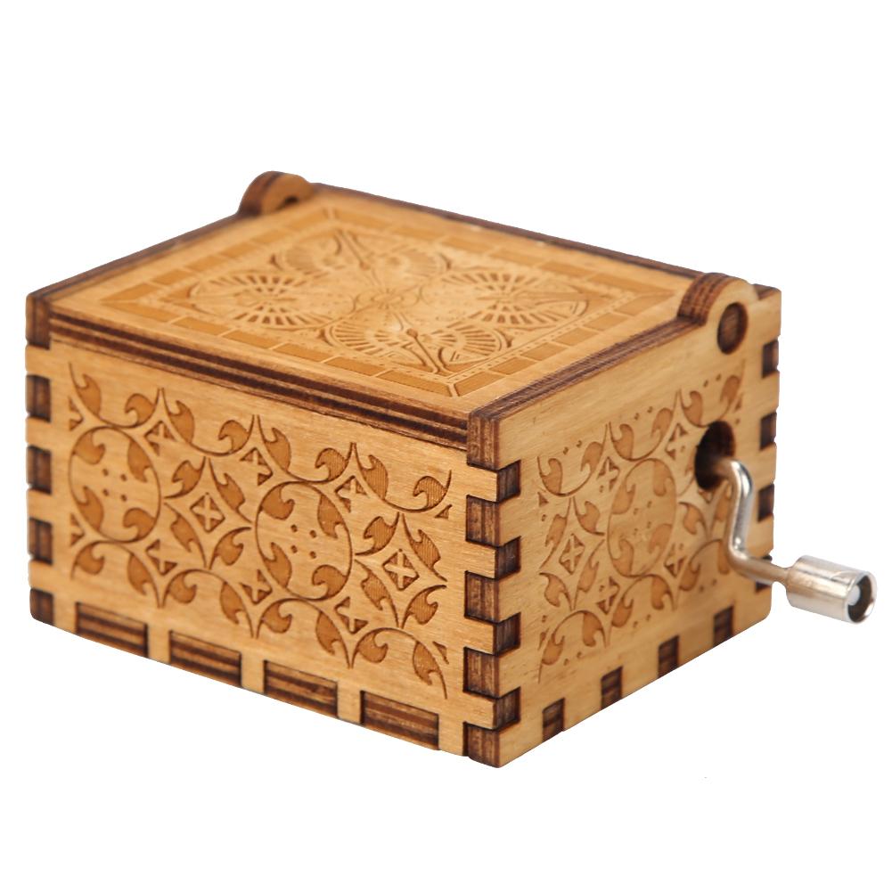 Retro Wooden Hand Cranked Music Box Home Crafts Ornaments Children Gifts, 501 Original
Retro Wooden Hand Cranked Music Box Home Crafts Ornaments Children Gifts, 501 Original